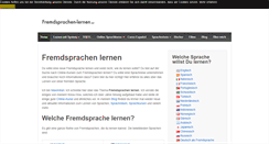 Desktop Screenshot of fremdsprachen-lernen.net